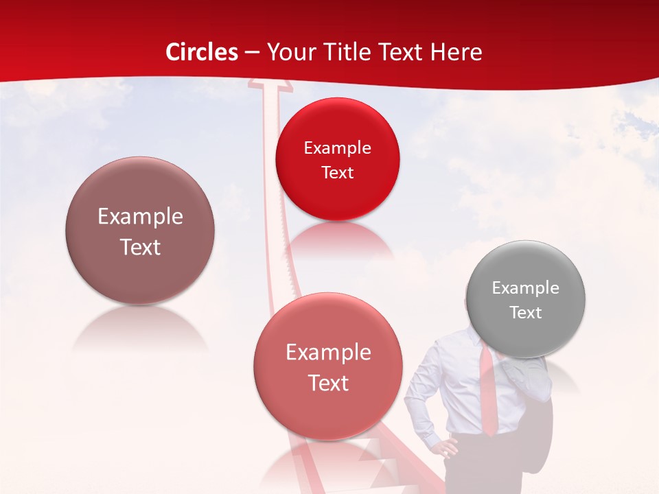 Standing Sky Leader PowerPoint Template