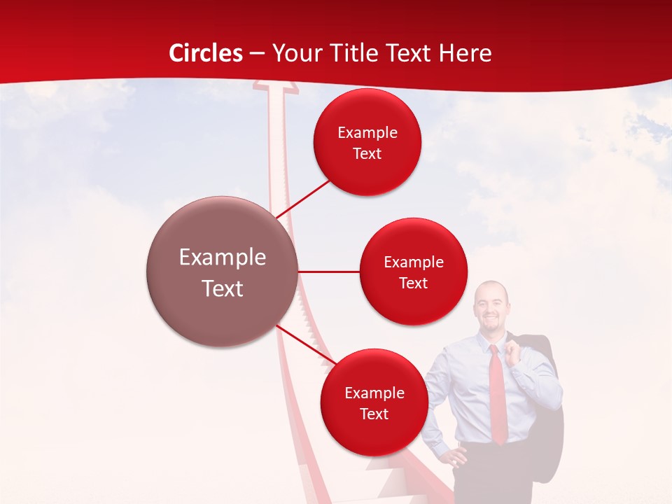 Standing Sky Leader PowerPoint Template