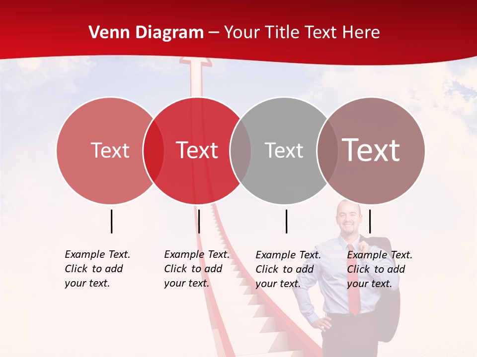 Standing Sky Leader PowerPoint Template