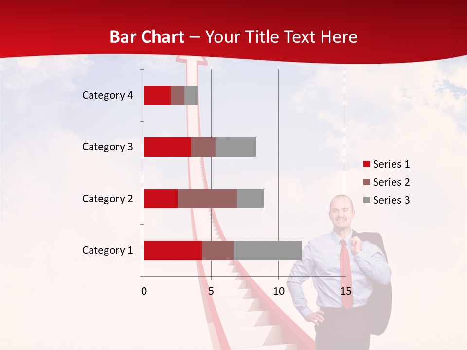 Standing Sky Leader PowerPoint Template