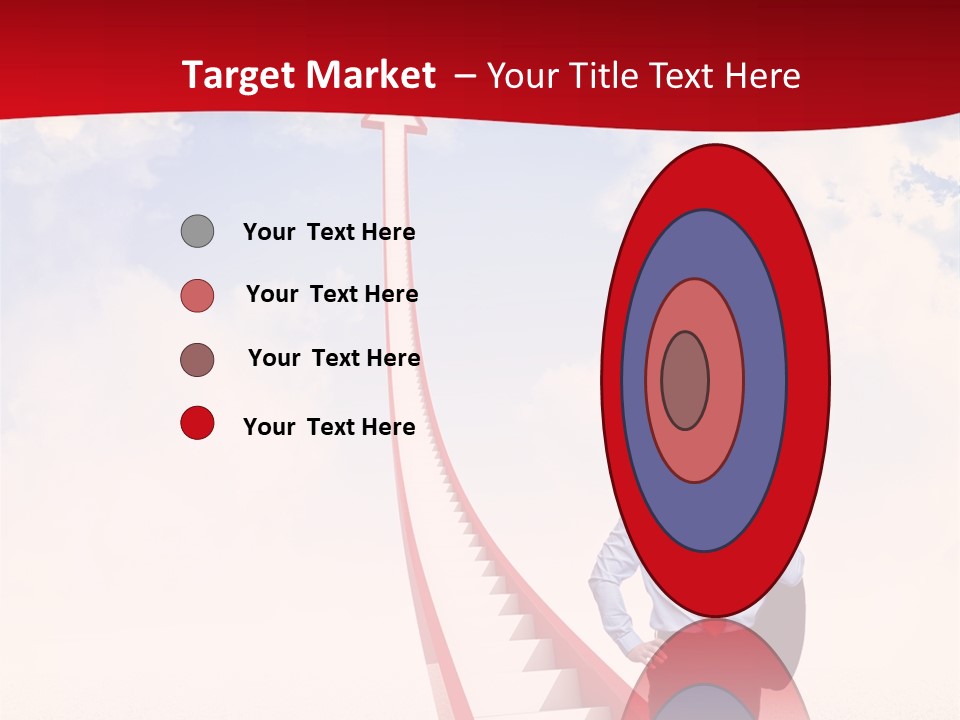 Standing Sky Leader PowerPoint Template