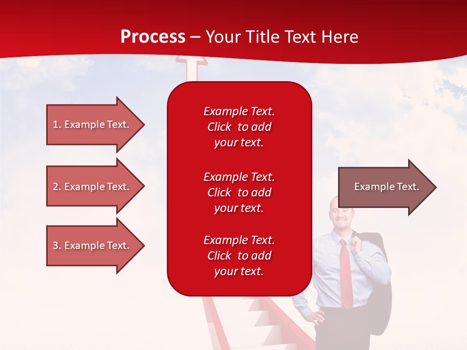 Standing Sky Leader PowerPoint Template