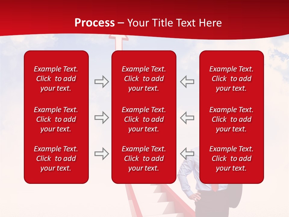 Standing Sky Leader PowerPoint Template