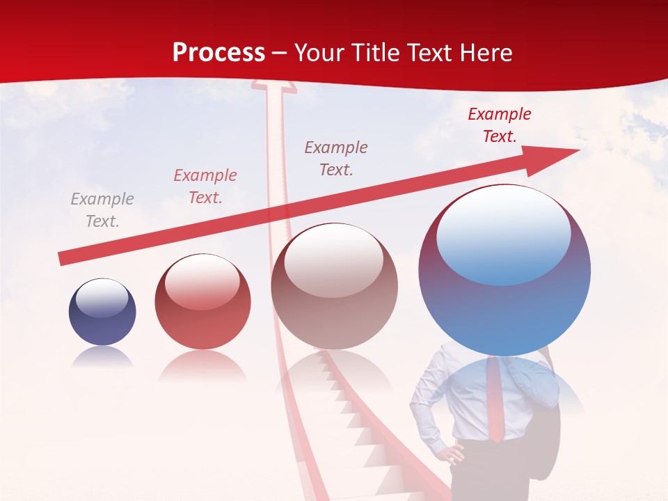 Standing Sky Leader PowerPoint Template
