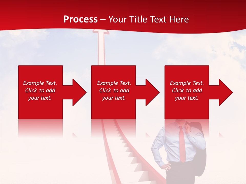 Standing Sky Leader PowerPoint Template