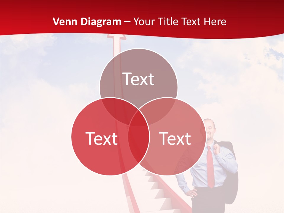 Standing Sky Leader PowerPoint Template