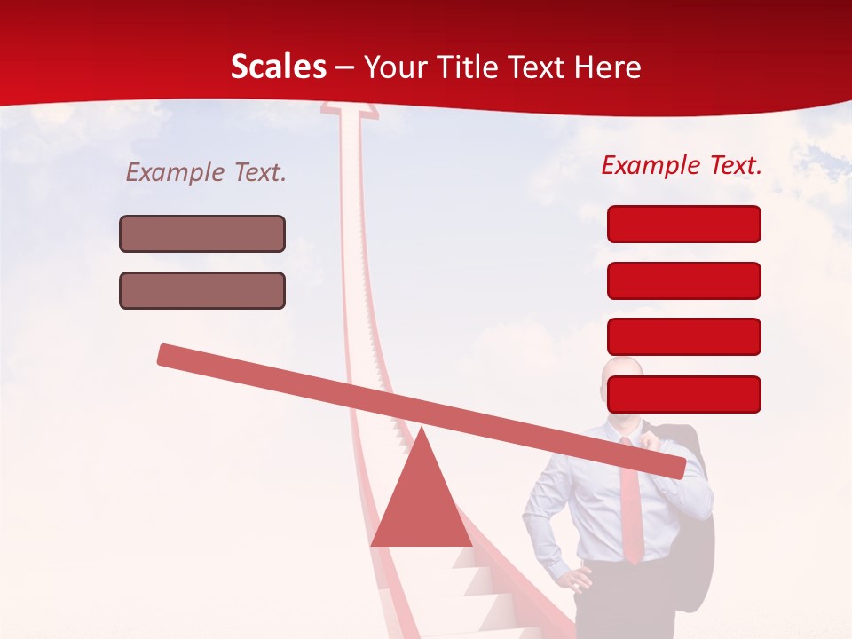 Standing Sky Leader PowerPoint Template