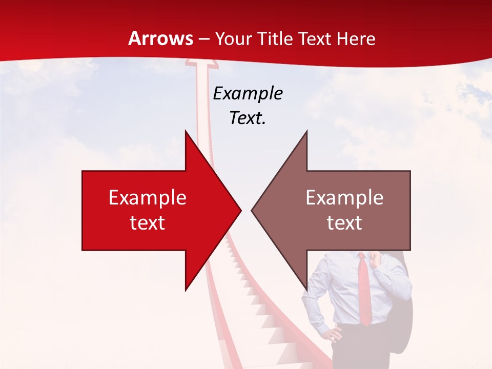 Standing Sky Leader PowerPoint Template
