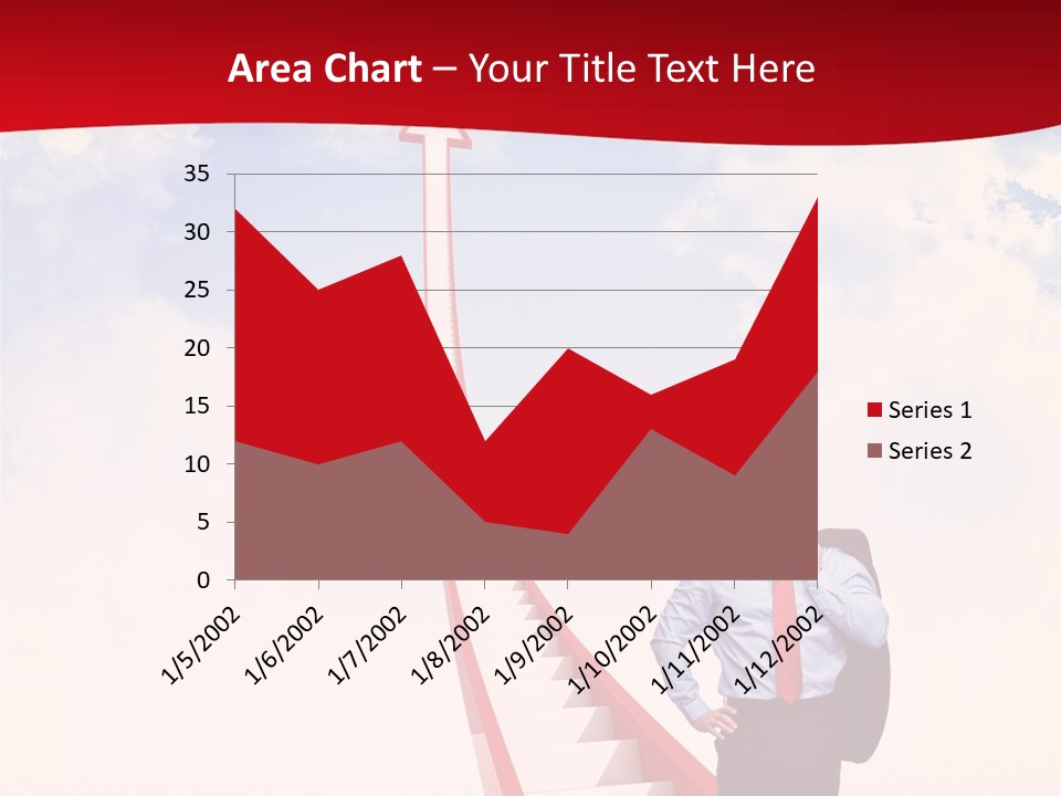 Standing Sky Leader PowerPoint Template