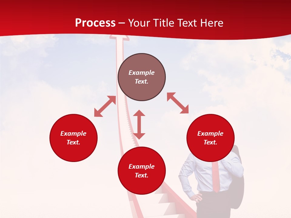 Standing Sky Leader PowerPoint Template