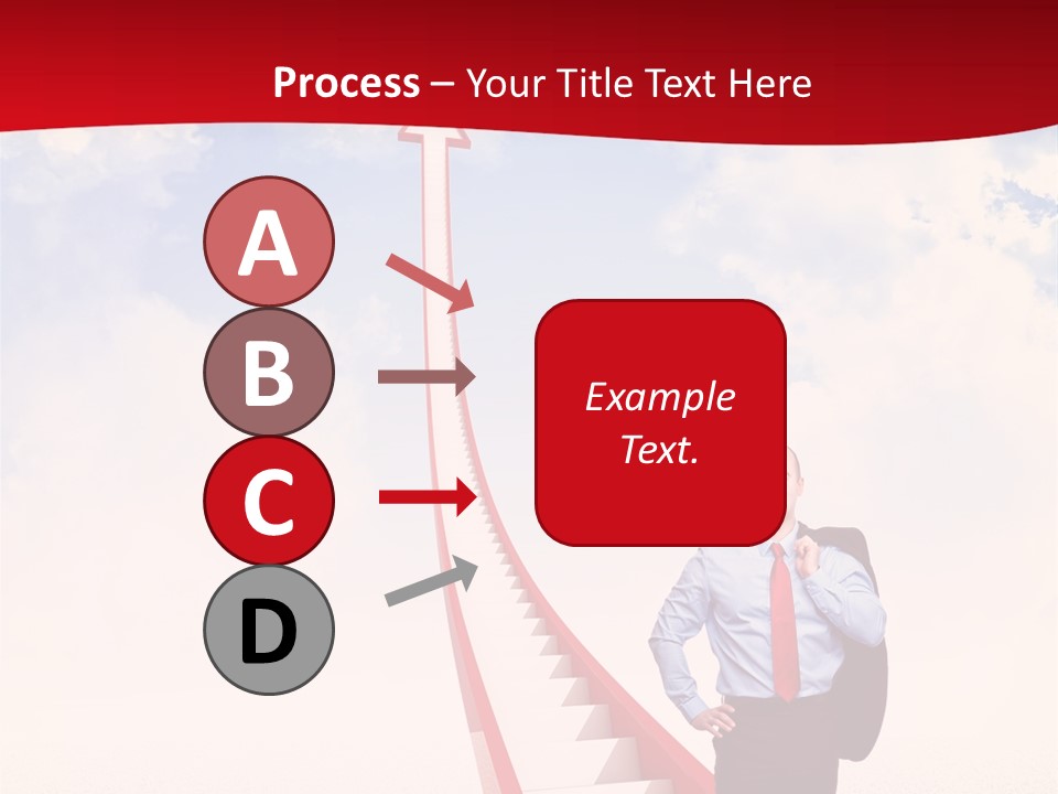 Standing Sky Leader PowerPoint Template