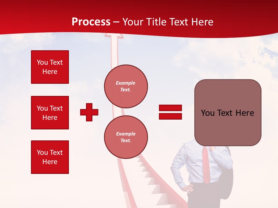 Standing Sky Leader PowerPoint Template