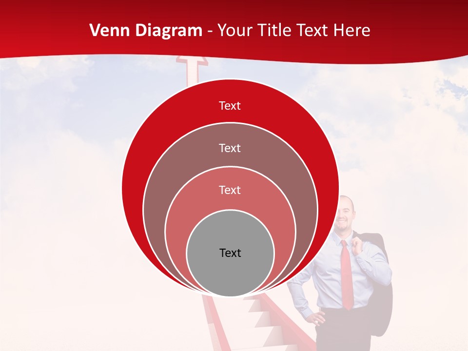 Standing Sky Leader PowerPoint Template