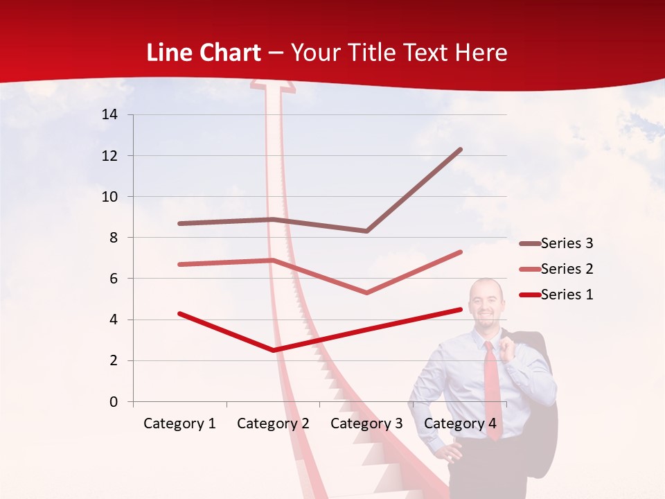 Standing Sky Leader PowerPoint Template