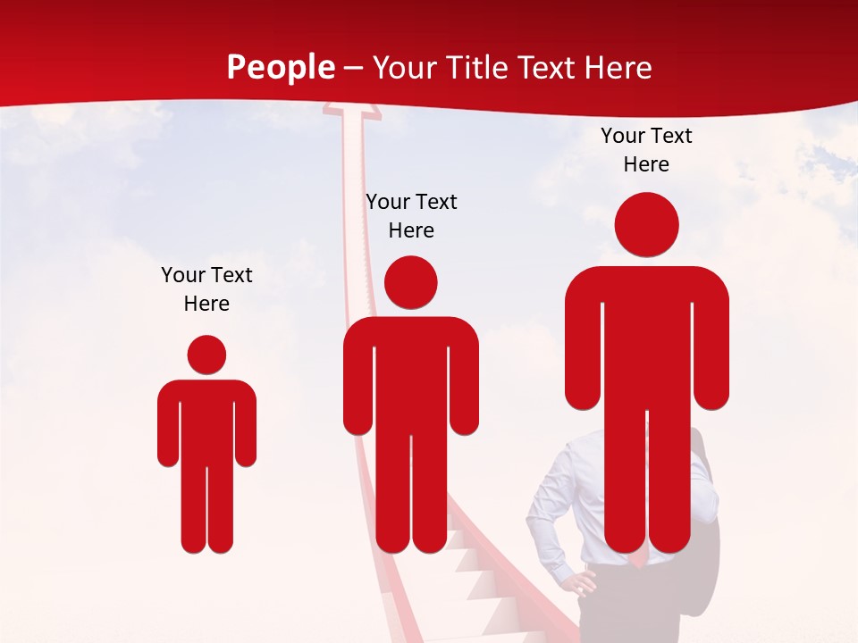 Standing Sky Leader PowerPoint Template