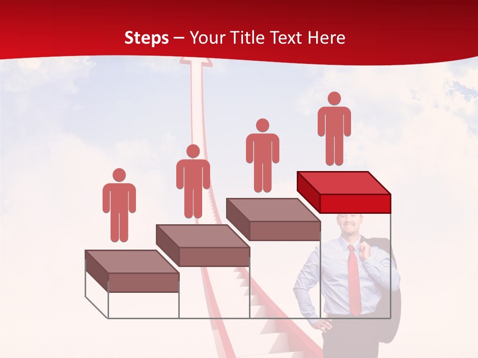 Standing Sky Leader PowerPoint Template