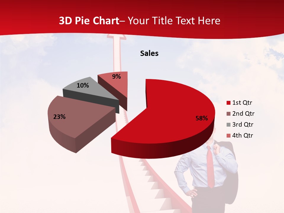Standing Sky Leader PowerPoint Template