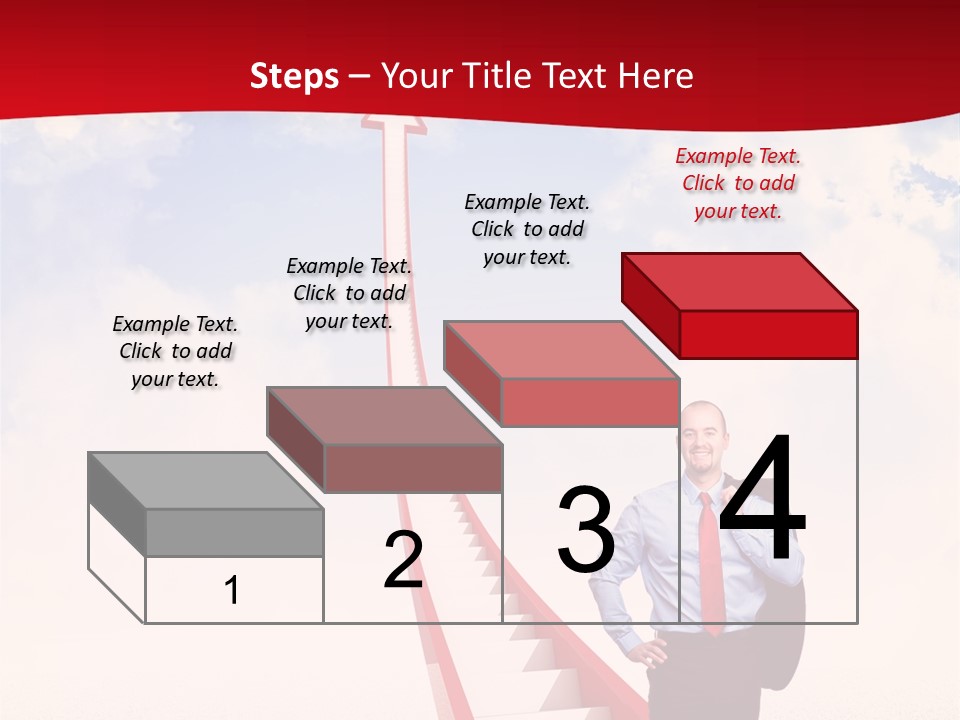 Standing Sky Leader PowerPoint Template