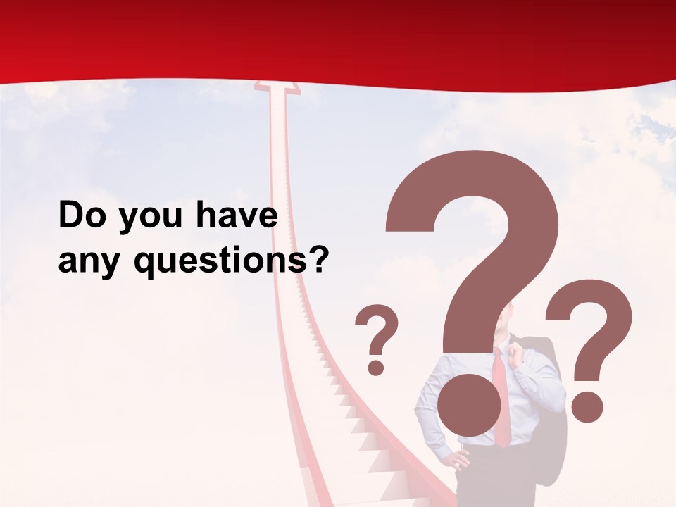 Standing Sky Leader PowerPoint Template