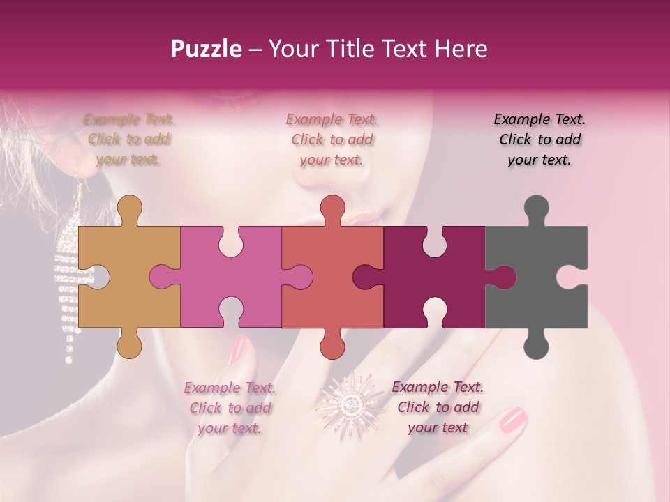 Finger Curl Cute PowerPoint Template