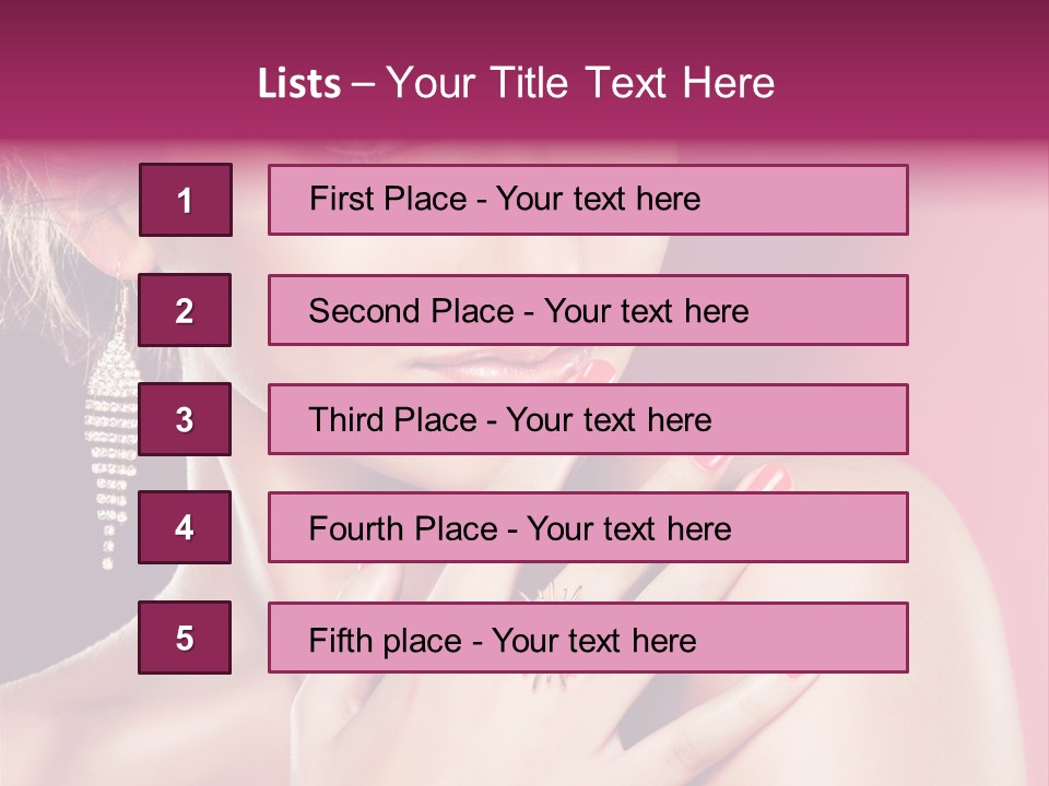 Finger Curl Cute PowerPoint Template