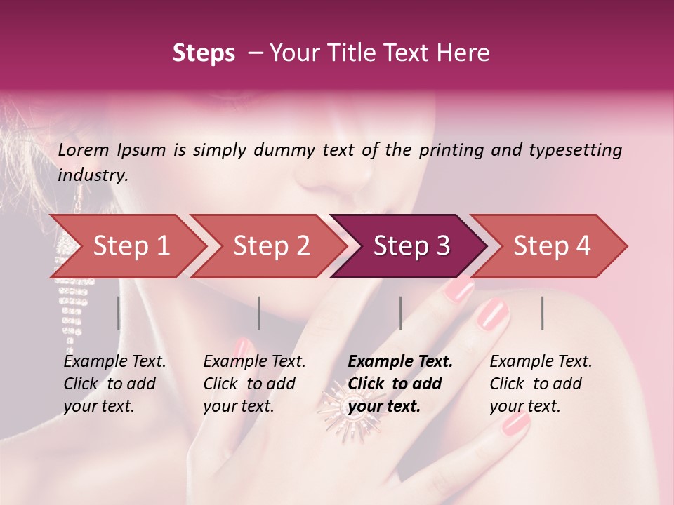 Finger Curl Cute PowerPoint Template