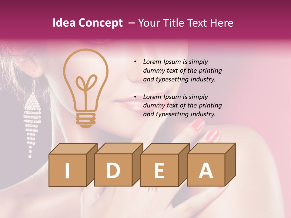 Finger Curl Cute PowerPoint Template