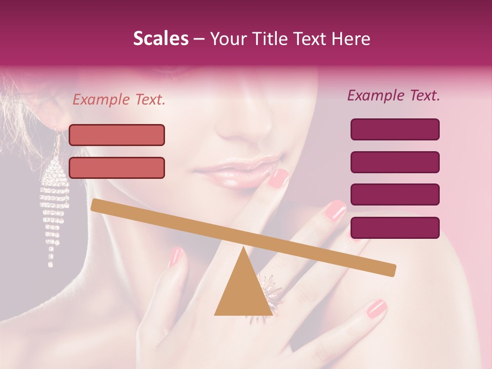 Finger Curl Cute PowerPoint Template