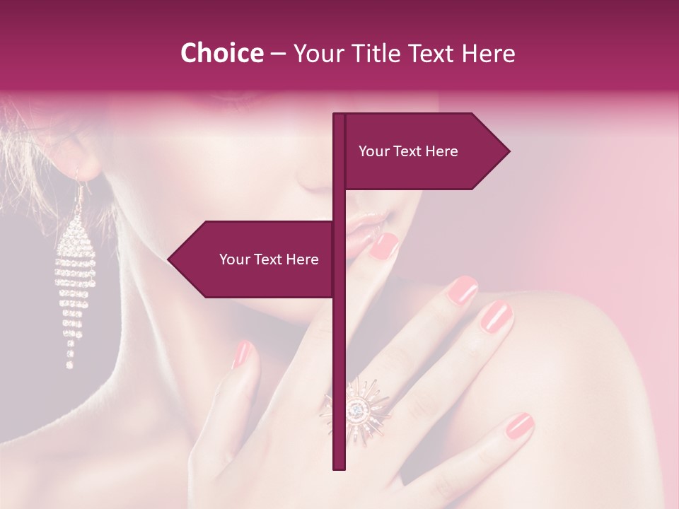 Finger Curl Cute PowerPoint Template