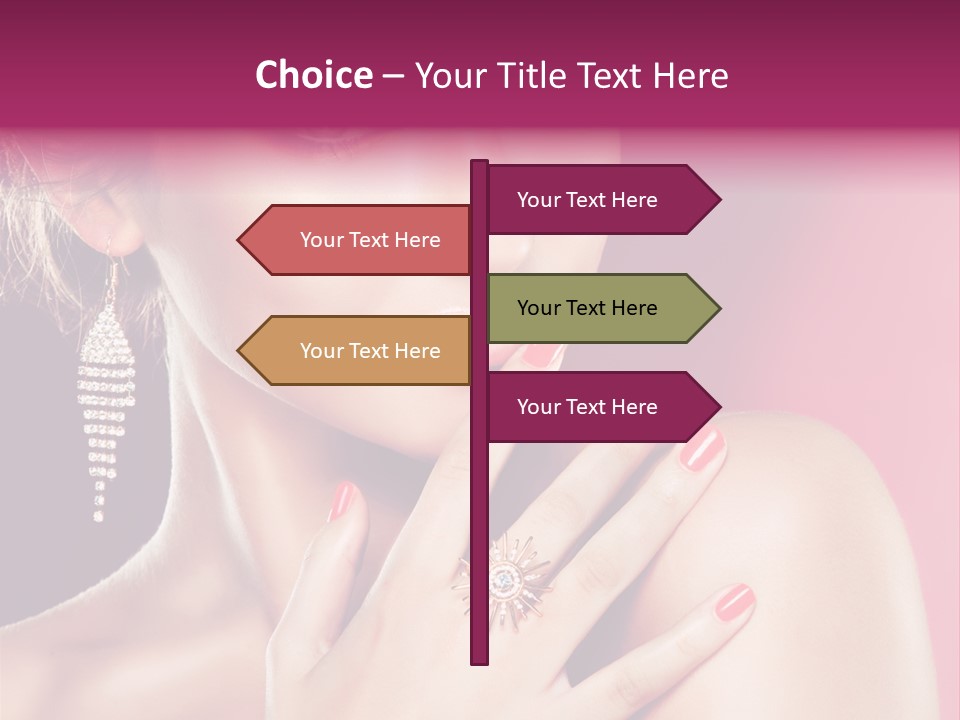 Finger Curl Cute PowerPoint Template