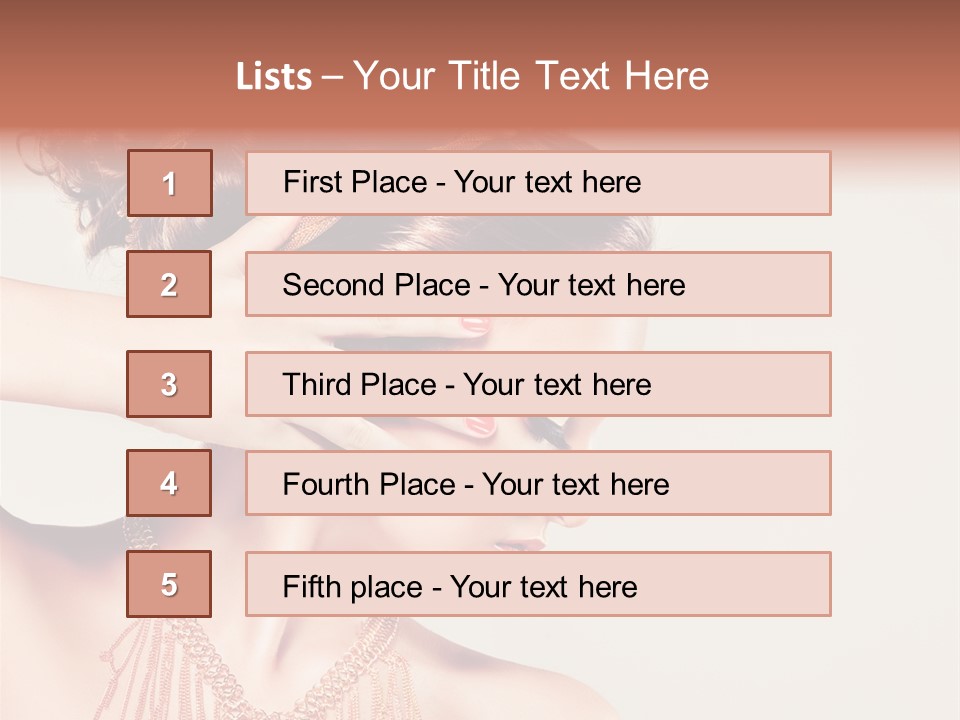 Skincare Glamour Female PowerPoint Template