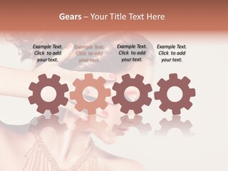Skincare Glamour Female PowerPoint Template