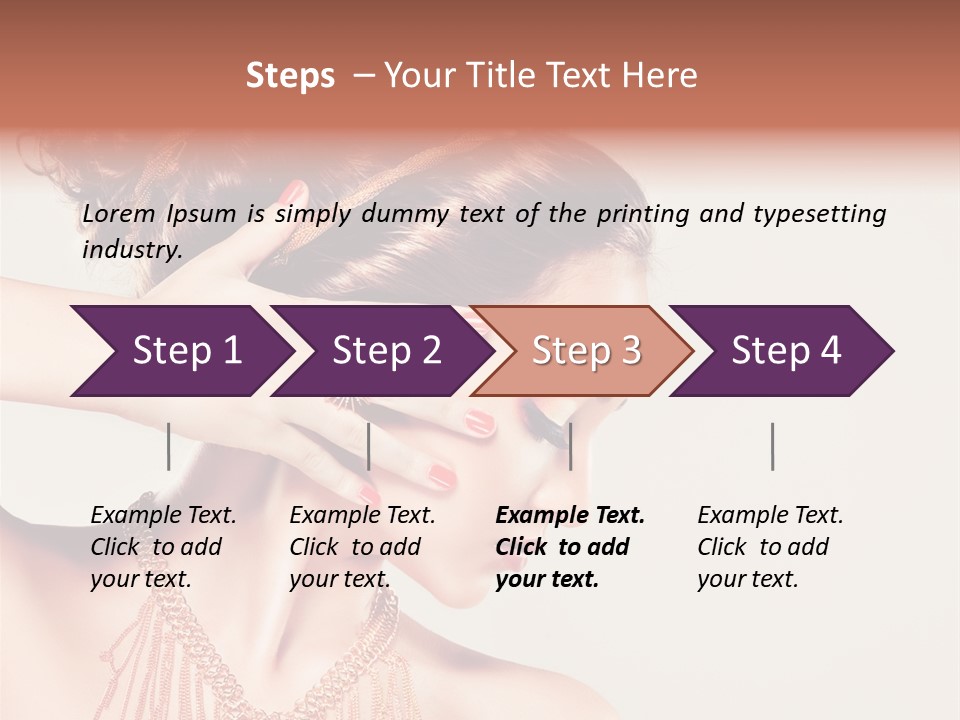 Skincare Glamour Female PowerPoint Template