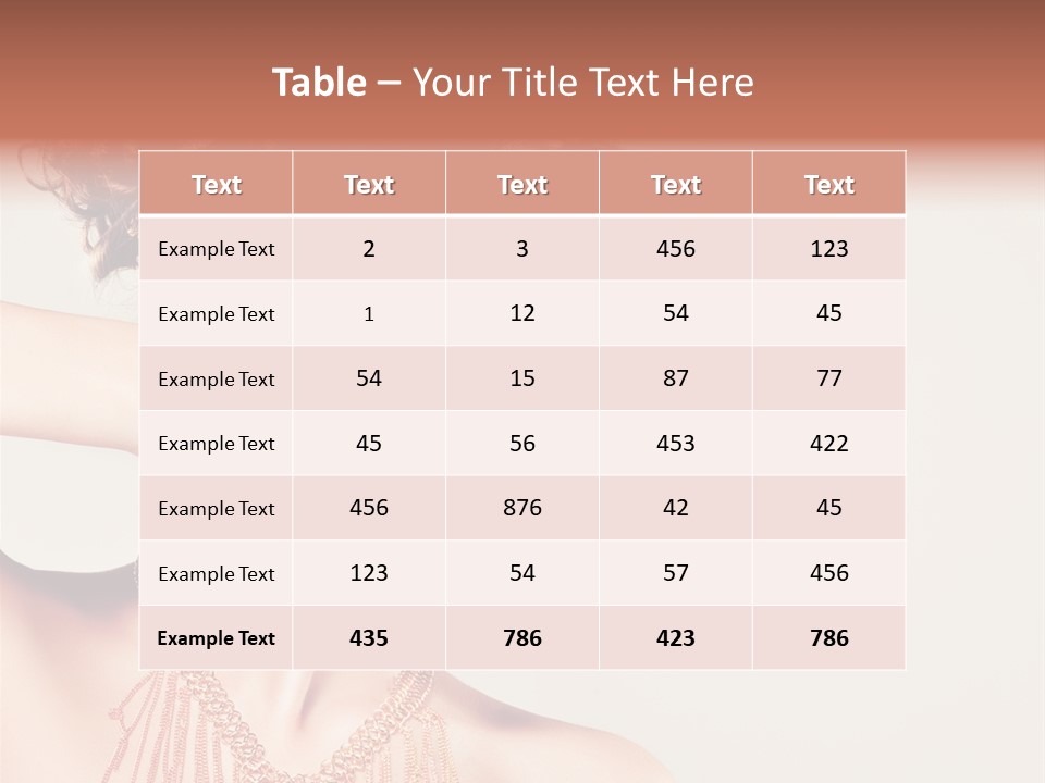 Skincare Glamour Female PowerPoint Template