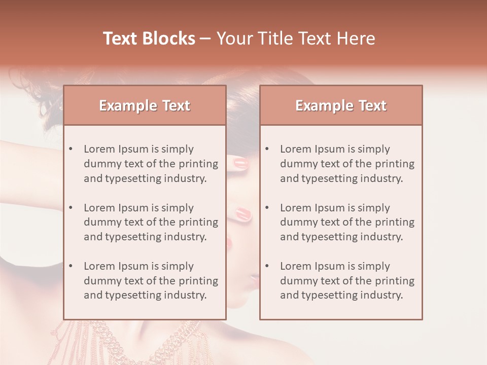 Skincare Glamour Female PowerPoint Template