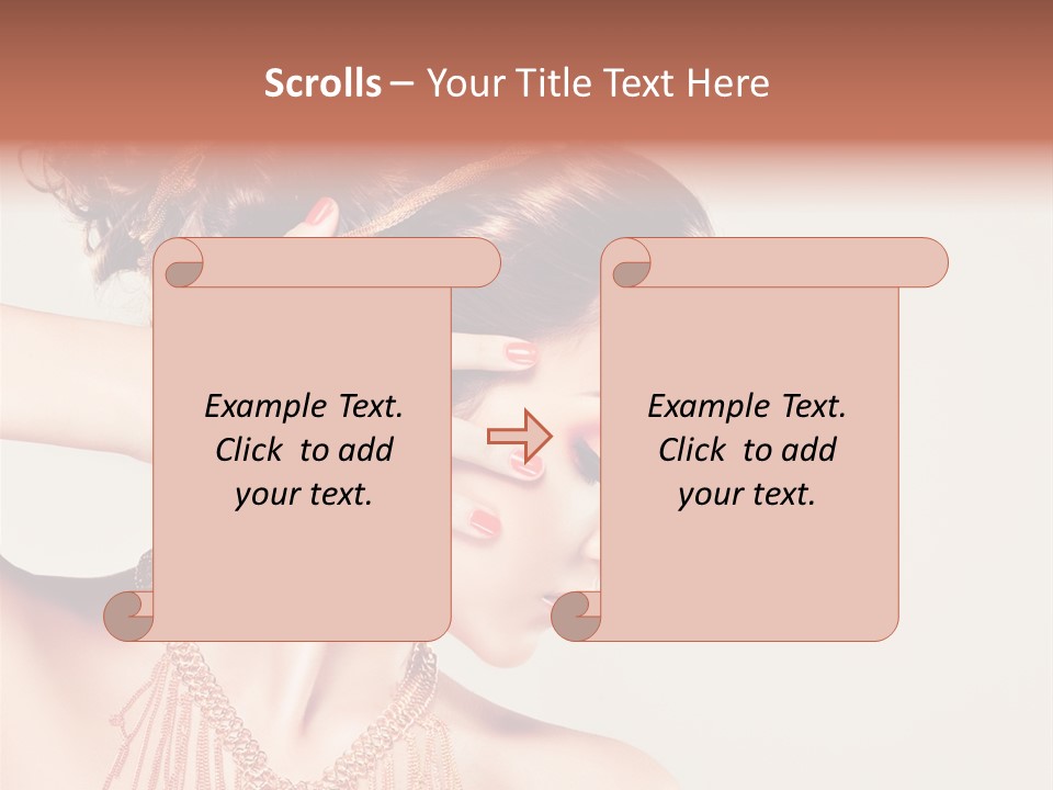 Skincare Glamour Female PowerPoint Template