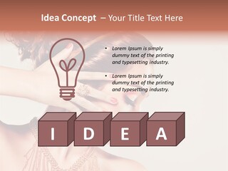 Skincare Glamour Female PowerPoint Template