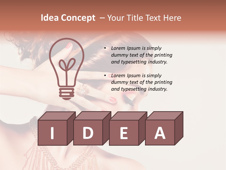 Skincare Glamour Female PowerPoint Template