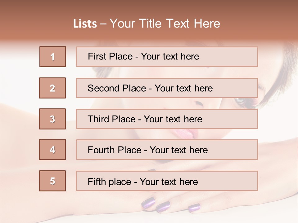 Female Colorful Pink PowerPoint Template