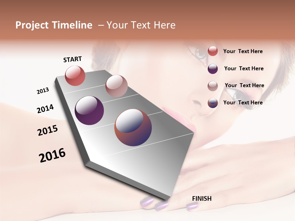 Female Colorful Pink PowerPoint Template