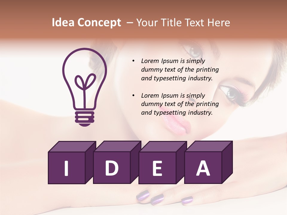 Female Colorful Pink PowerPoint Template