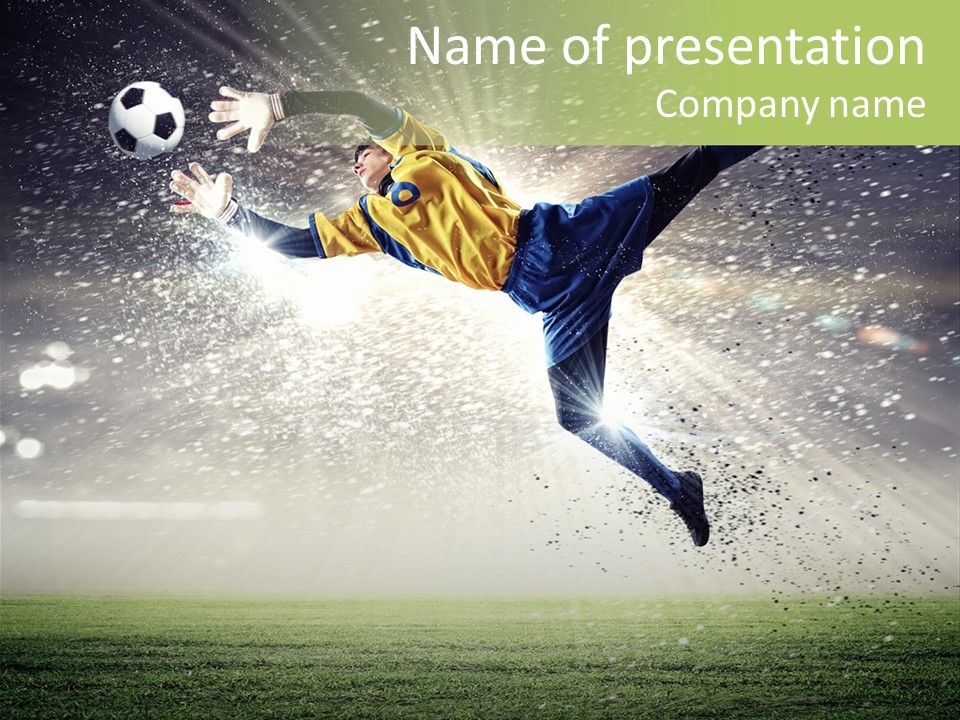 Team Person Play PowerPoint Template