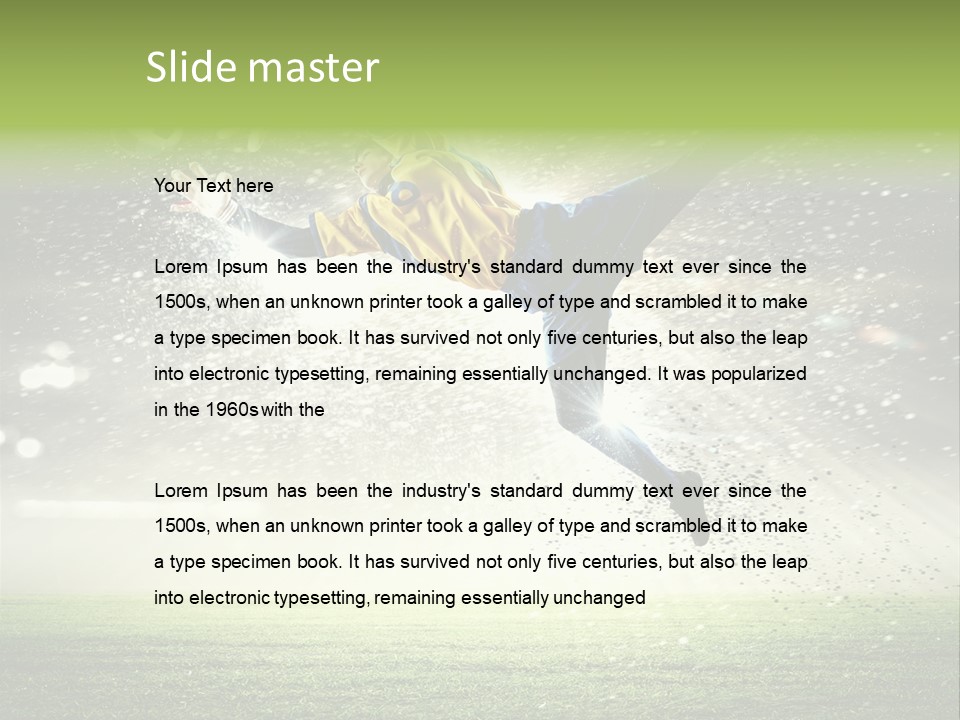 Team Person Play PowerPoint Template