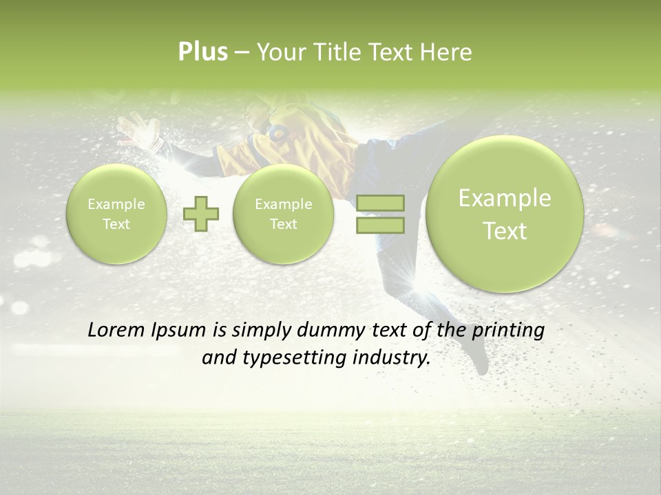 Team Person Play PowerPoint Template