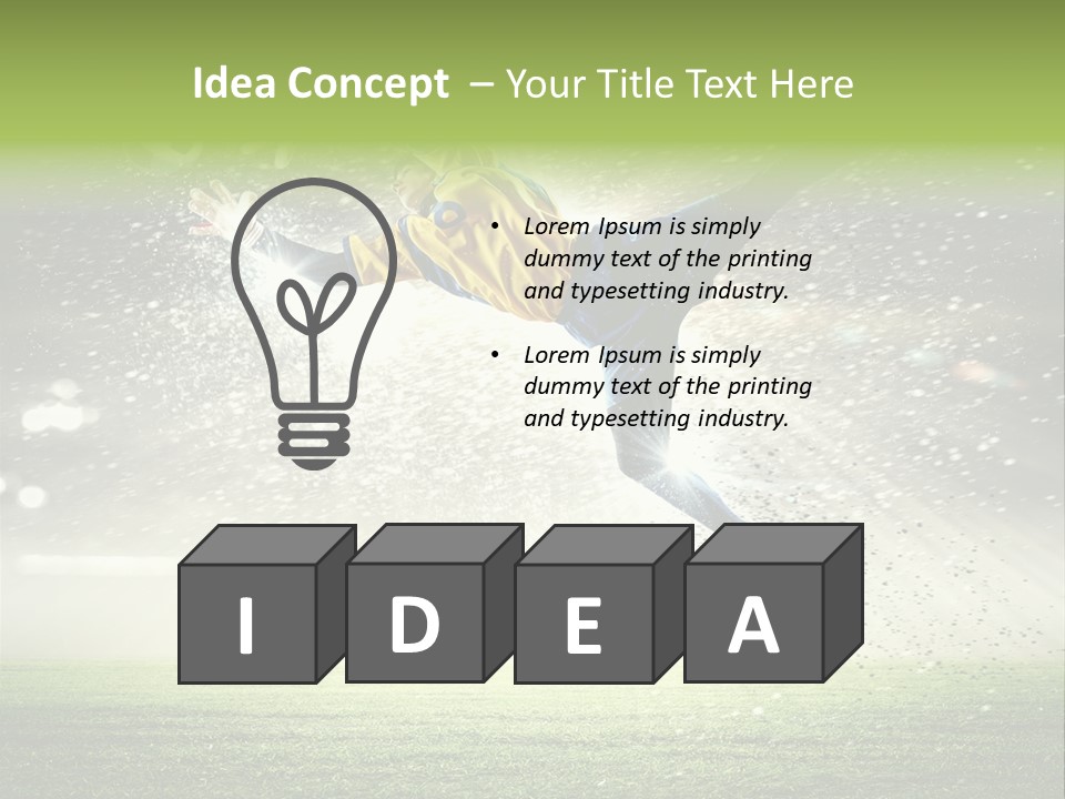 Team Person Play PowerPoint Template