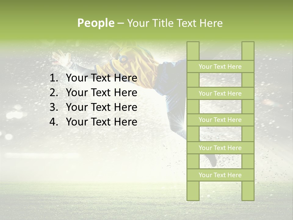 Team Person Play PowerPoint Template