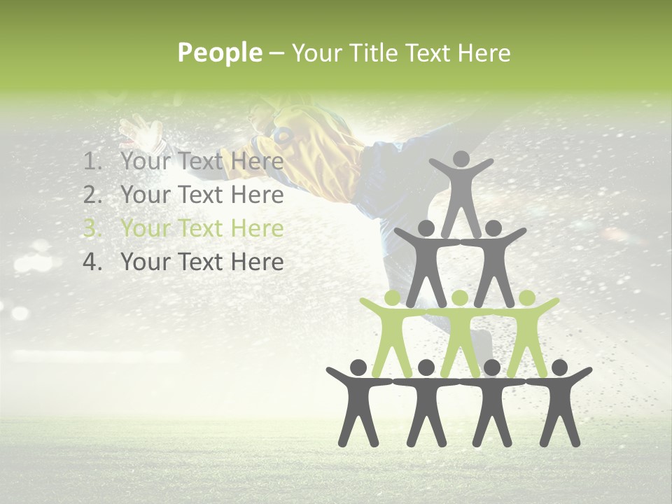 Team Person Play PowerPoint Template