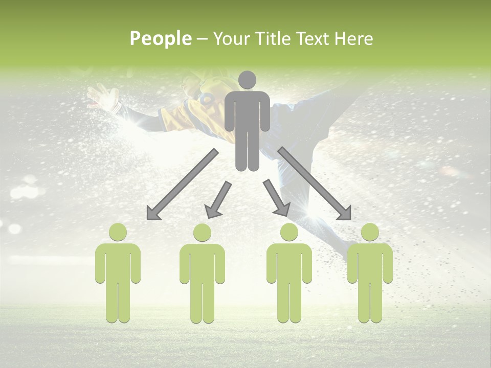 Team Person Play PowerPoint Template