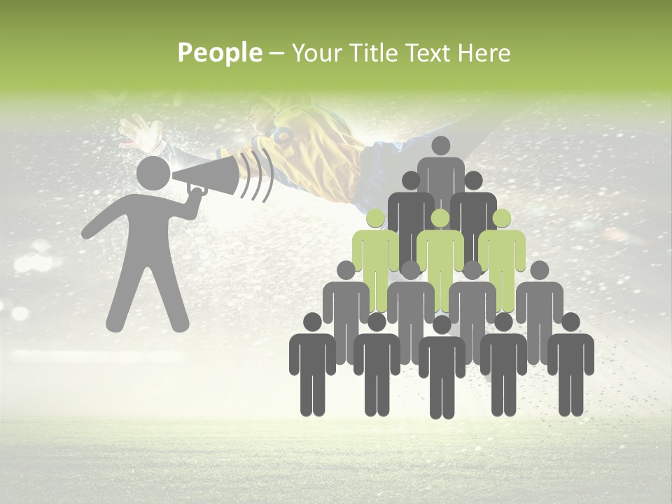 Team Person Play PowerPoint Template