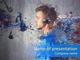 Brush Explosion Move PowerPoint Template